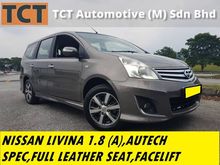 NISSAN LIVINA 1.8 (A) AUTECH SPEC,FULL LEATHER SEAT,SERENA,EXORA,ESTIMA WE HAVE