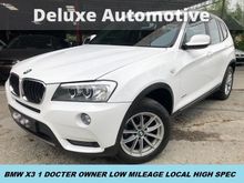 2013 BMW X3 2.0 xDrive20i SUV 1 DOCTOR OWNER LOW MILEAGE LOCAL HIGH SPEC TIPTOP CONDITION