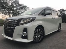 2015 Toyota Alphard SC 2.5 MPV**SURROUND CAMERA**JBL HOME THEATHER**PRE-CRASH SYSTEM**360 VIEW CAM**PREMIUM WARRANTY**
