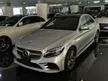 Recon 2019 Mercedes-Benz C200 1.5 AMG LINE LEATHER EXCLUSIVE PACKAGE, JAPAN SPEC, MULTIBEAM LED HEADLIGHTS, PANORAMIC ROOF, HUD, BSA, BURMESTER SOUND, LCA - Cars for sale