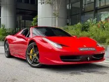 2014 Ferrari 458 4.5 Spider Convertible (Naza new import, 1 owner since new, full service record, full spec, carbon bucket seats, front lifter)