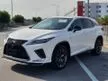 Recon 2020 Lexus RX300 2.0 F Sport READY STOCK, Red Interior + 360 Camera + Sunroof + Head Up Display + Apple Car Play - Cars for sale