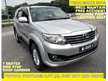2014 Toyota Fortuner 2.7 V SUV (A) WELL MAINTAIN ORIGINAL PAINT LEATHER SEAT EXCELLENCE CONDITION