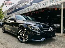 MERCEDES BENZ C200 AMG WTY 2023 2017,CRYSTAL BLACK IN COLOUR,FULL LEATHER SEATS,REVERSE CAMERA,ONE OF DATIN OWNER