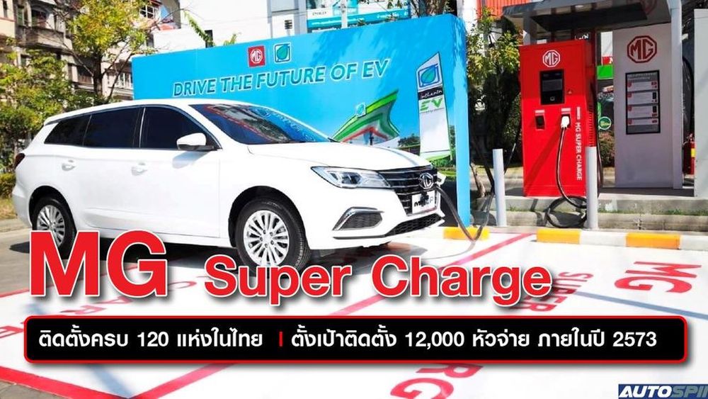 Evolt Technology ติดตั้ง “MG Super Charge” ครบ 120 แห่งในไทย ข่าวใน