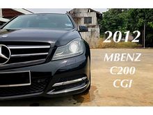 2012 Mercedes-Benz C200 CGI 1.8 (A)