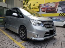 2016 Nissan Serena 2.0 S-Hybrid High-Way Star MPV Low Mileage Accident Free 2 Power Door Reverse Camera 2 Monitor Leather Seat LED Daytime Running Light