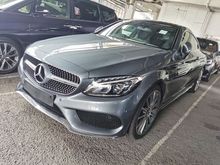 MERCEDES BENZ C200 COUPE AMG PREMIUM LINE PANORAMIC ROOF MEMORY SEAT 2018 UNREG