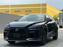 2025 Unregistered OFFER STOCK Lexus RX 350 F Sport 2.4T SUV Black Interior Grade 6A Open for Booking