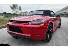 2019 Porsche 718 2.0 Cayman Boxster Convertible,DIRECT OWNER,RED AND BLACK LEATHER INTERIOR,SPORT CHRONO