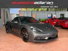 2020 Porsche 718 2.5 Boxster GTS#Black Roof#Black Half Leather Seat#Super Sport Seats#Sport Chrono#Black Sport Exhaust#Keyless Entry+Go#Reverse Camera