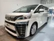 Recon 2019 Toyota VELLFIRE Z 2.5 (A) 2POWERDOORS ROOFMONITOR