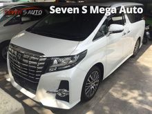 2017 Toyota Alphard 2.5 G S C Sunroof + Half Leather + Pilot Seats + Unreg + Local KL AP + Like New Car + Showroom Car (NO GST! BEST PRICE IN TOWN!)