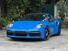 2022 Porsche 911 (992) 3.8 CARRERA Turbo S Carbon Roof Adaptive Sport Seats PCCB PASM Burmester Adaptive Cruise Control Sport Chrono Package UK SPEC