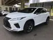 Recon 2020 Lexus RX300 2.0 F Sport SUV 3LED Headlamp Grade 4.5 Red Leathers Seats HUD BSM Memory Electric Seats Unregistered