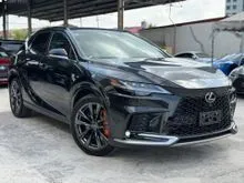 2024 Lexus RX 350 2.4 F Sport Low Mileage With Grade 5A [New Car Condition, Panoramic Roof, Wireless charge, HUD, DIM, BSM, 360 Camera]