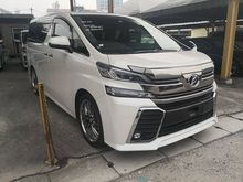 2015 Toyota Vellfire 2.5 ZG SUNROOF FULL SET ALPINE BIG MONITOR UNREG15