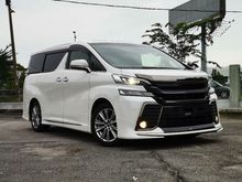 2017 Toyota Vellfire 2.5 Z Golden Eyes ZA SUNROOF FULL MODELISTA
