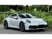 Used 2020 Porsche 911 3.0 Carrera Coupe 992 8,300KM ONLY RedInterior Sunroof 360Camera