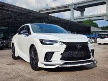 2023 Lexus RX 350 2.4 F Sport SUV (READY STOCK) TRD BODYKIT W/ MUFFLER, RED HALF LEATHER, DIGITAL INNER MIRROR, PANORAMIC ROOF
