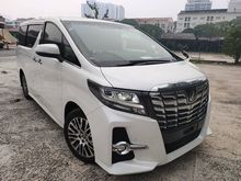 2016 Toyota Alphard 2.5 SC, FULL SET ALPINE, PRE CRASH, FULL 2016 UNREGISTER