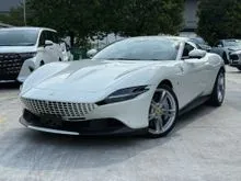 2022 Ferrari Roma 3.9 Coupe Unregister Low Mileage Carbon Ceramic Brakes Red Interior Good Spec New Car Condition Good Deal