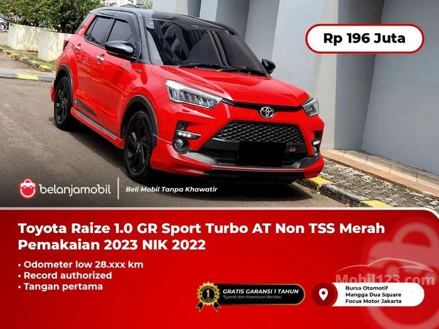 Jual Mobil Toyota Raize 2022 GR Sport (2 Tone) 1.0 di DKI Jakarta Automatic SUV Merah Rp 196.000.000
