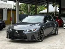 2023 Lexus IS 300 2.0 F Sport Sedan BLACK INTERIOR / SUNROOF / DIM / BSM / 3LED / GREY EXTERIOR / IS300 /