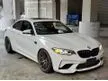 Recon 2020 BMW M2 3.0 Competition Coupe 410PS HORSE 550NM TORQUE HARMON KARDON SYSTEMS SPORT+ SAFETY FEATURE SUNROOF CARBON PANEL PACKAGE KEYLESS UNREGISTER