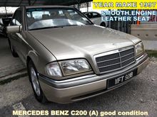 1997 Mercedes-Benz C200 2.0 Elegance (A) GOOD CONDITION WITH LEATHER SEAT SMOOTH ENGINE