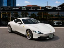 (JP Spec) 2023 Ferrari Roma 3.9, Carbon Exterior, Beige Interior, Carbon Steering with LED, Scuderia Ferrari Shield, Electric Seat, Ventilated Seat