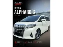 2018 Toyota Alphard 2.5 G MPV White on Beige Putih