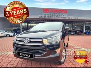2018 Toyota Innova 2.0 AUTO +FREE 3 YEARS WARRANTY +FREE 3 YEARS SERVICE by Authorized Toyota Service Centre +TRUSTED DEALER+