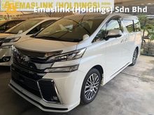 2016 Toyota Vellfire 2.5 ZG Unregister 2.xx% Interest Rate SST inclusive JBL Home Theater Pilot Seat SilkBlaze Bodykit Surround Camera PreCrashWarningSytem Price Negotiable New Arrival