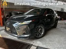 2021 Lexus RX300 2.0 F Sport New Facelift Unregister Grade 5 High Spec 360 Camera Red Interior Carplay Sunroof BSM HUD Qi Wireless 5Yrs Warranty