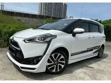 2018 Toyota Sienta 1.5 V MPV-HI spec-7seater-2power door-double blower aircond-Modellista bodykit & spoiler-dash cam-reverse camera-cash back rebate..