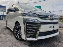 2019 Toyota Vellfire 2.5 ZG sunroof 3 LED Raya Offer