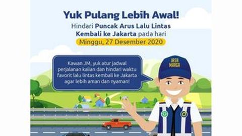 Awas Macet, Hari Ini akan Jadi Puncak Arus Balik Libur Natal 2020