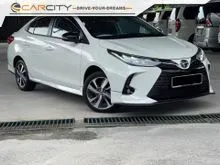 2021 Toyota Vios 1.5 E Sedan TRUE YEAR MAKE LOW MILEAGE ONE OWNER LED DAYLIGHTS 360 REVERSE CAMERA BSM ONE YEAR WARRANTY