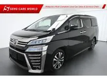 2018 Toyota Vellfire 2.5 ZG MPV MIL-65K SUNROOF TIPTOP 1-YEAR WARRANTY