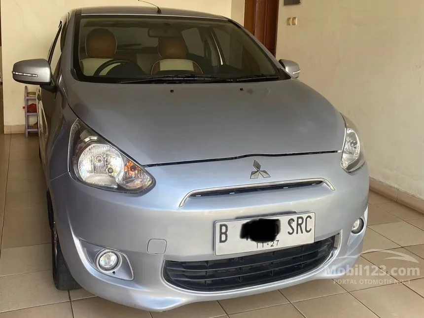 Jual Mobil Mitsubishi Mirage 2012 EXCEED 1.2 di DKI Jakarta Automatic Hatchback Silver Rp 92.000.000