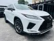 Recon 2021 Lexus RX300 2.0 F Sport SUV FULLY LOADED (RM303K ON THE ROAD INCLUDING INSURANCE NCD 55, 3 YEARS WARRANTY)