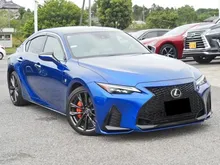 Recon 2023 Incoming Stock Lexus IS 350 3.5 F Sport Sedan Blue Rare Unit Grade 5A Low Mileage