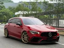 [CONSIGNMENT] 2020 Mercedes-Benz AMG CLA45 2.0 S 4MATIC+ Shooting Brake - DRC Forged Rims, Bucket Sport Seat, Surround View Camera, BSM and HUD