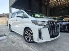 2022 Toyota Alphard 2.5 SC Grade 4.5 Sun Roof PCS LTA BSM DIM Display Audio Pioneer Sound System Pilot Seat Power Boot Unregister
