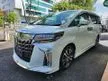 Recon 2020 Toyota ALPHARD 2.5 SC (A) FULLMODELISTA DIM BSM SUNROOF 3LED ROOFMONITOR