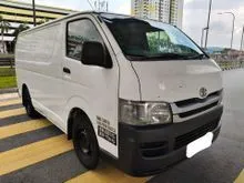 2009 yota Hiace 2.5 (M) Panel Van ( No Paint )