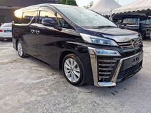 2018 Toyota Vellfire 2.5 ZA NEW FACELIFT (5 YEARS WARRANTY)
