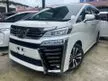 Recon 2019 Toyota Vellfire 2.5 ZG, DIM/BSM, Sunroof, 3LED, Free 6Tahun Warranty