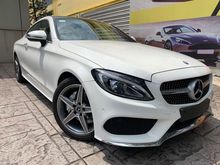 2017 MERCEDES BENZ C200 AMG LINE PREMIUM COUPE , POWER BOOT WITH PUSH START BUTTON